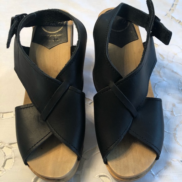 high heel clog sandals